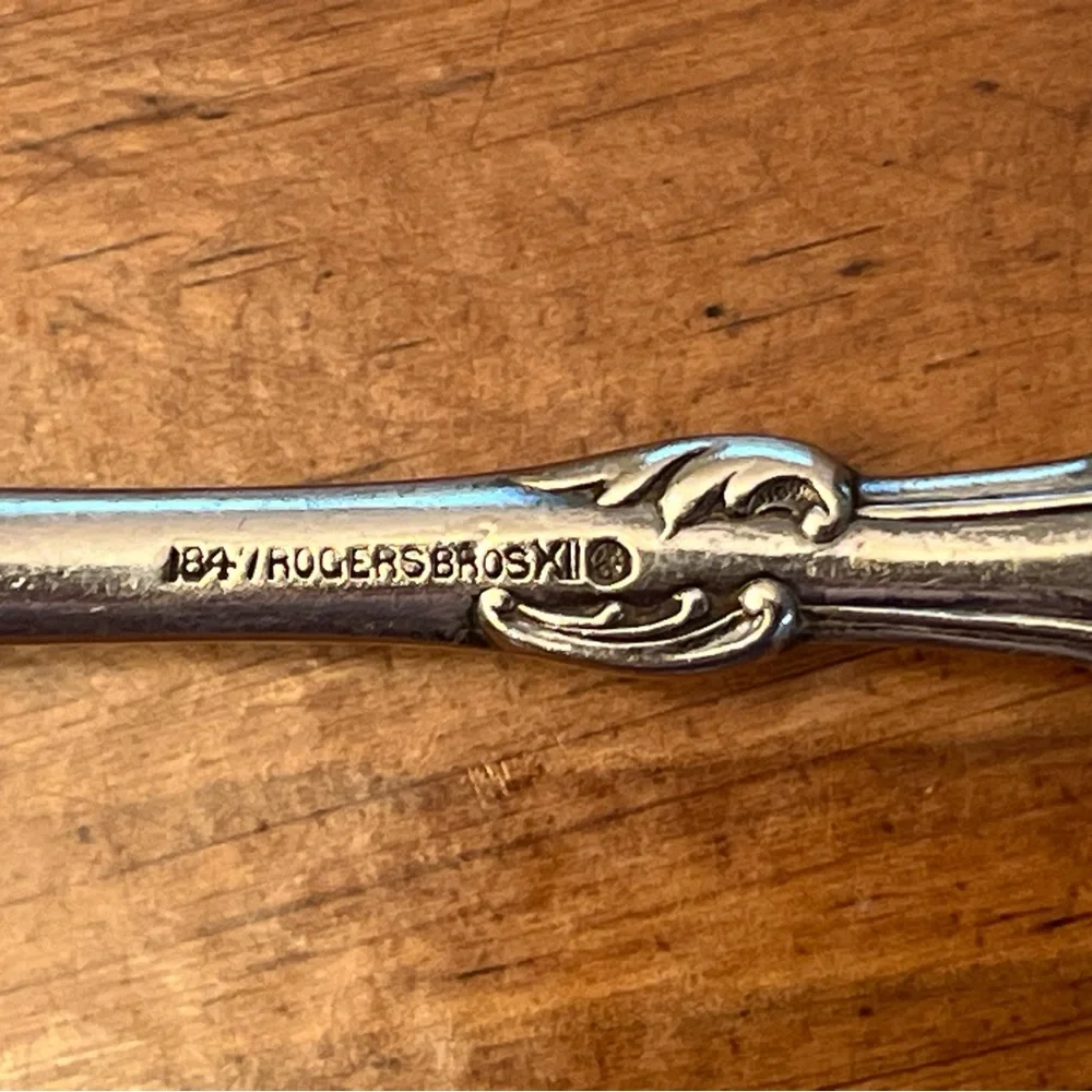3 Lovely Silver Serving Spoons